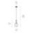 13.75" 1-Light Bell Pendant with Clear Seeded Glass-2143942818