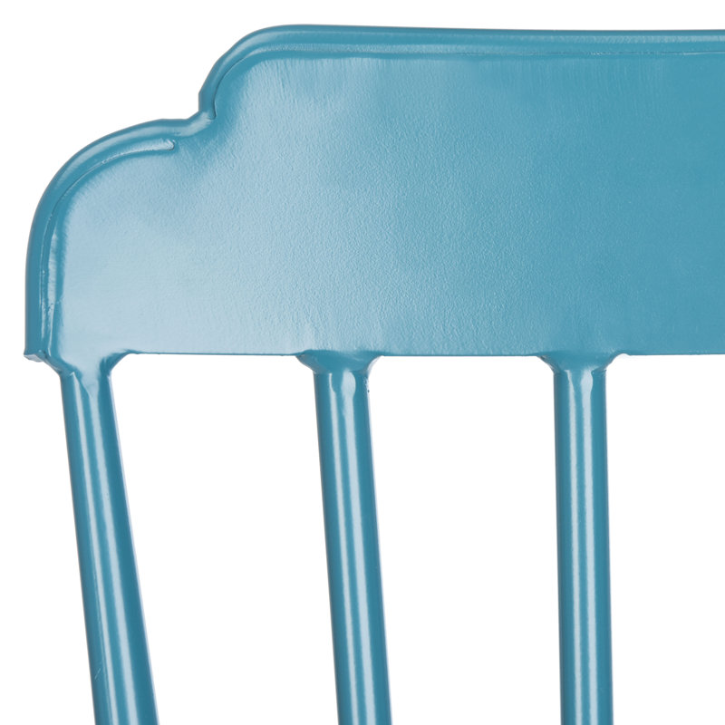 Chaise de patio empilable Davion, Bleu marine mat