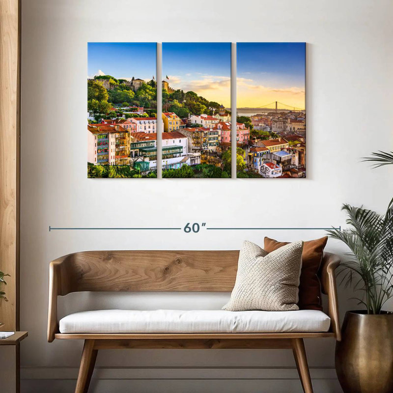 Rorry Lisbon Skyline, 28" H x 45" W