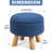 Blue Round Stool