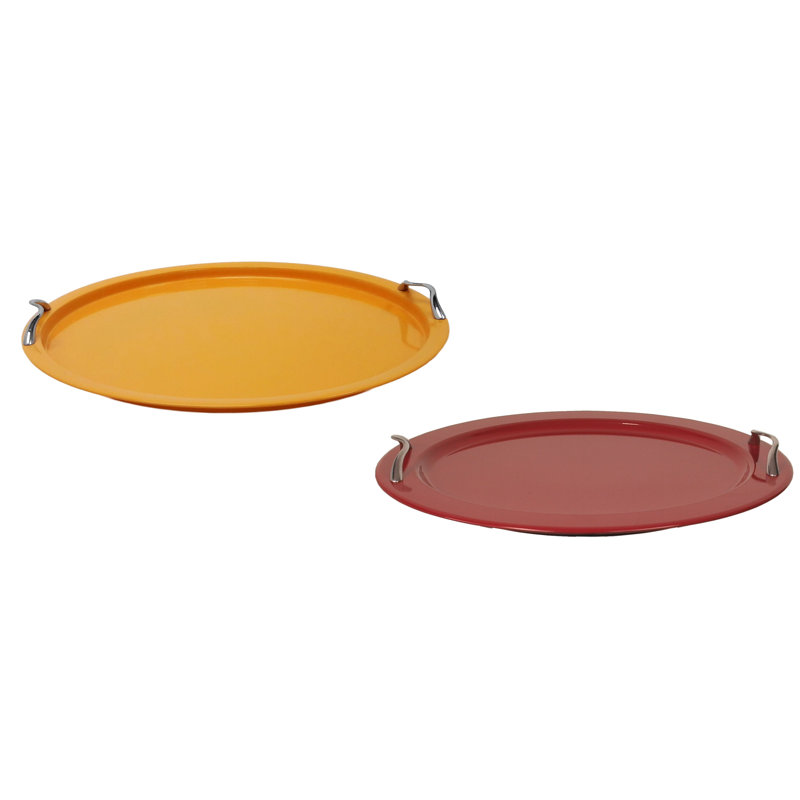 Dokken Metal Tray, Yellow/Red