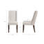 Fauteuil à oreilles 2 pièces, aspect bois, fabrication crème, rembourrage en mousse haute densité, chaise 2 pièces à assembler, style de finition, tissu, mousse,