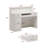 Adhamh 2-Drawer Wooden Reception Desk With Light