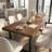 Solid Wood Tabletop, Rectangular Dining Table