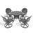 5-Piece All-Weather Cast Aluminum Dining Set-20868994-20868993