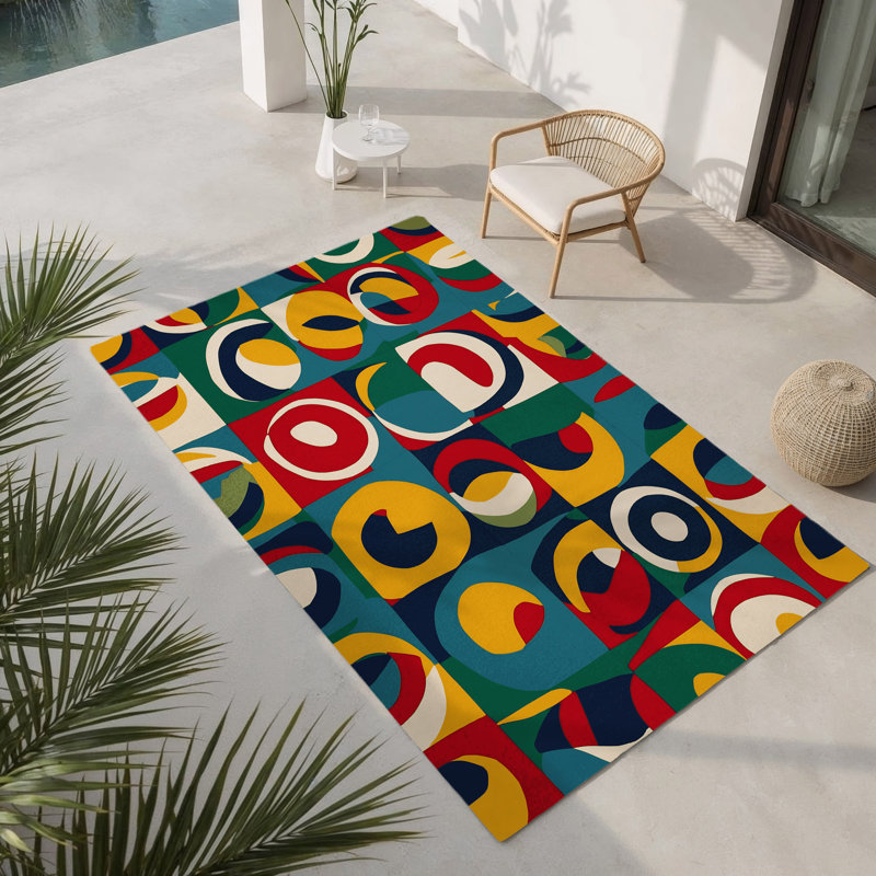 Tapis intérieur et extérieur Bouncy Dash, Rectangle 1 pi 6 po x 2 pi 6 po