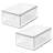 iDesign Stackable Kitchen Storage Drawer - Pull-Out Sliding Bin for Fridge, Pantry, Under-Sink, or Cabinet