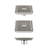 FINE FIXTURES Square Shower Floor Drain, 6 inch Slotted Grate Design, 10-Gauge 304 Stainless Steel, Center Outlet, Fast Drainage, Hair Strainer Included-126703134