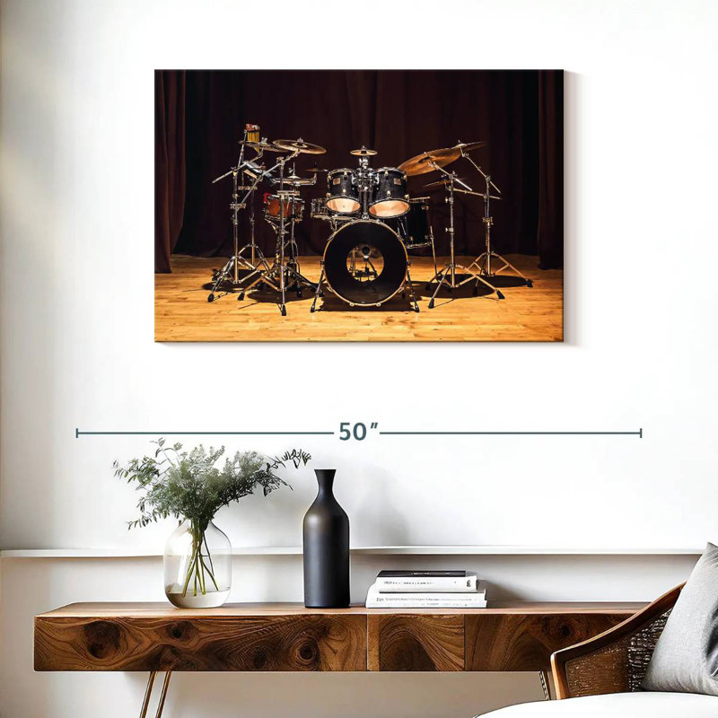 Abarca Drum Set On Stage, 24" H x 36" W