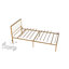 Metal Platform Bed Frame With Upholstered Headboard And Footboard, Heavy Duty Steel Slats Platform Bed, No Box Spring Needed-912214702-912214703