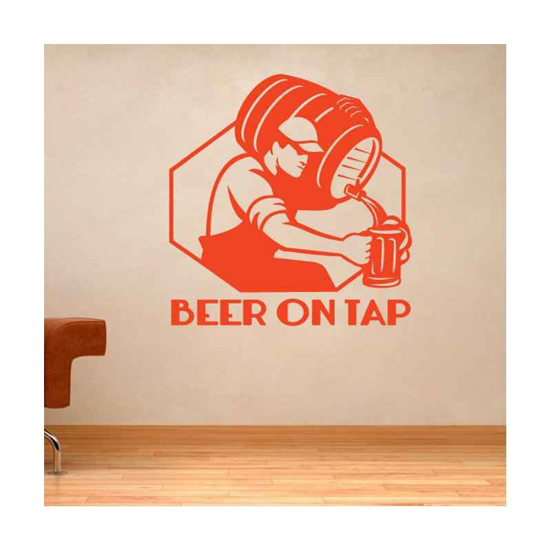 Food & Beverage Wall Decal, Orange