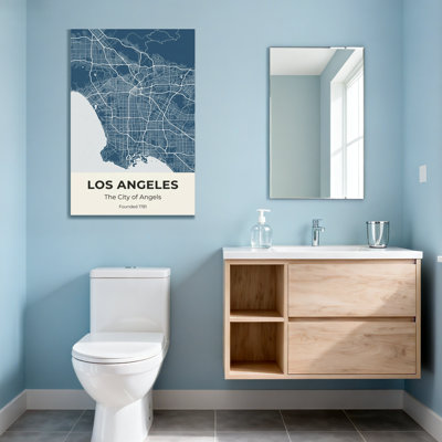 Scenic & Cityscapes Los Angeles City Map Print Design