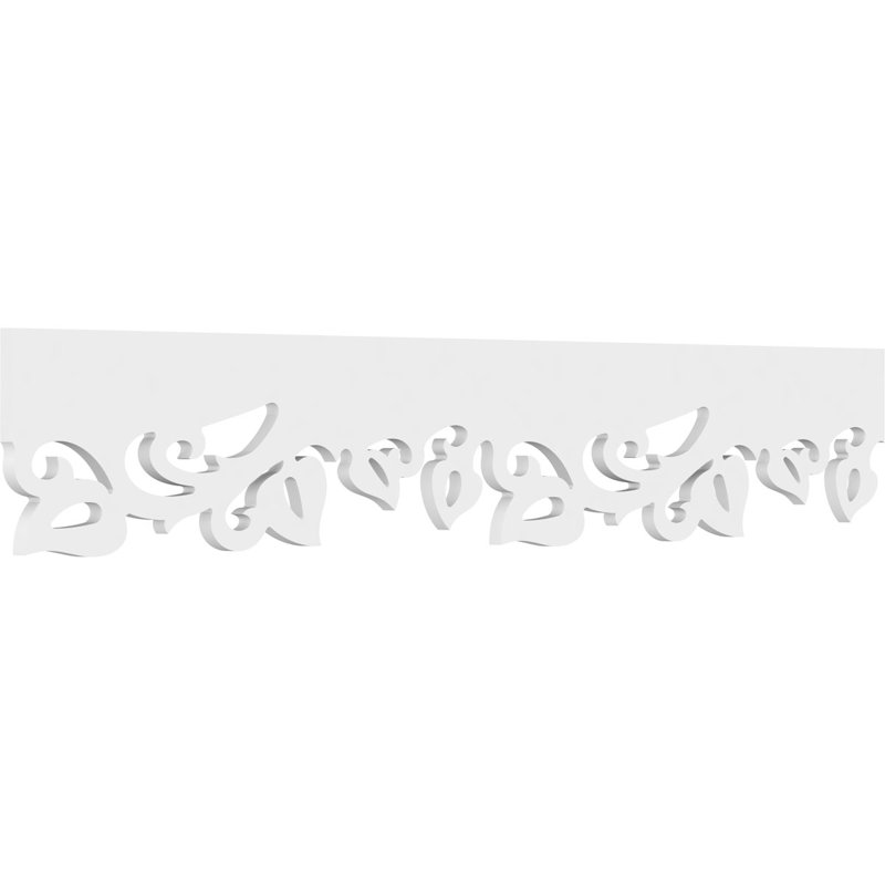 Garniture de couloir en PVC de qualité architecturale Everdale, H 8 po x L 48 po x P 0,63 po