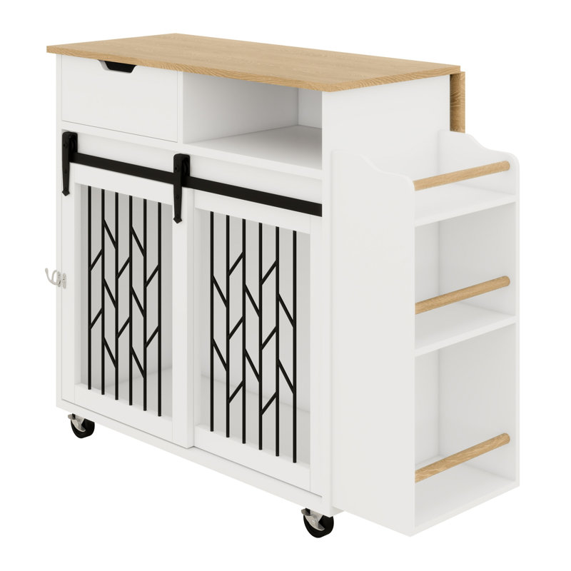 Modern Pet Crate Kitchen Island