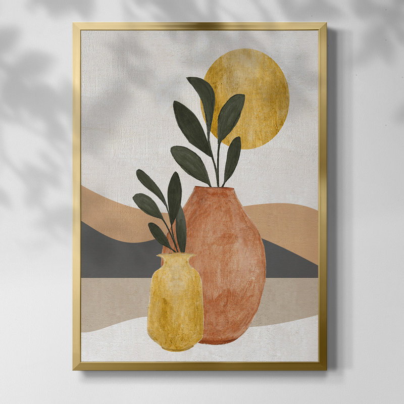 Impasto I, reproduction encadrée, Pas de tapis, Toile avec cadre doré