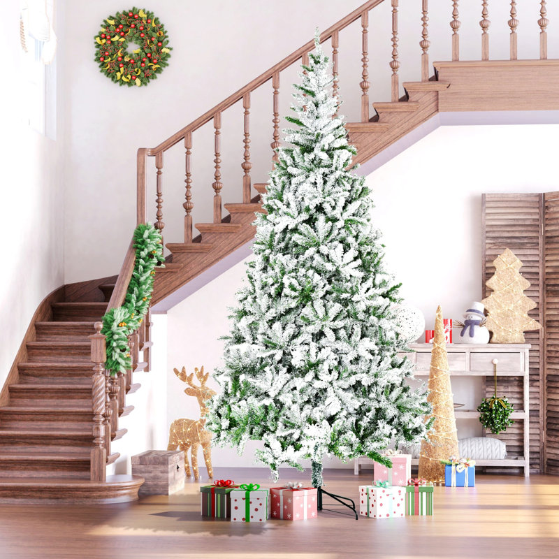 Arbre de Noël artificiel avec pointes enneigées, 8.8'