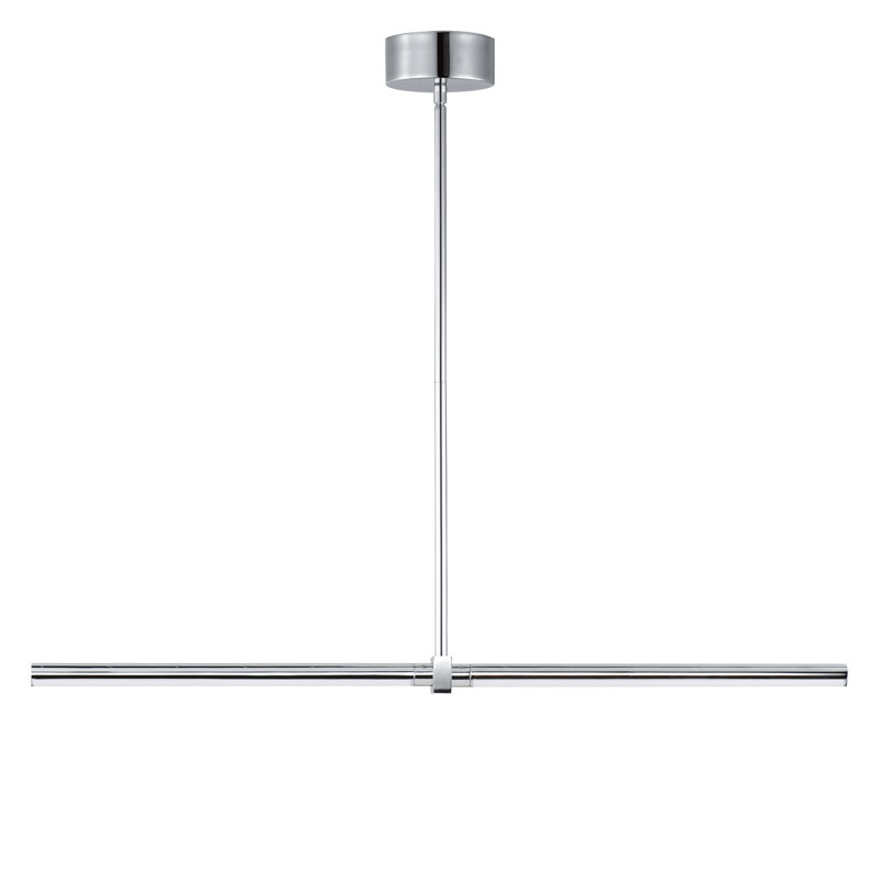 Luminaire suspendu à 2 lumières, Chrome poli