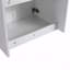 Meuble-lavabo 24 po avec lavabo en résine, 2 portes à fermeture en douceur, fixation flottante
