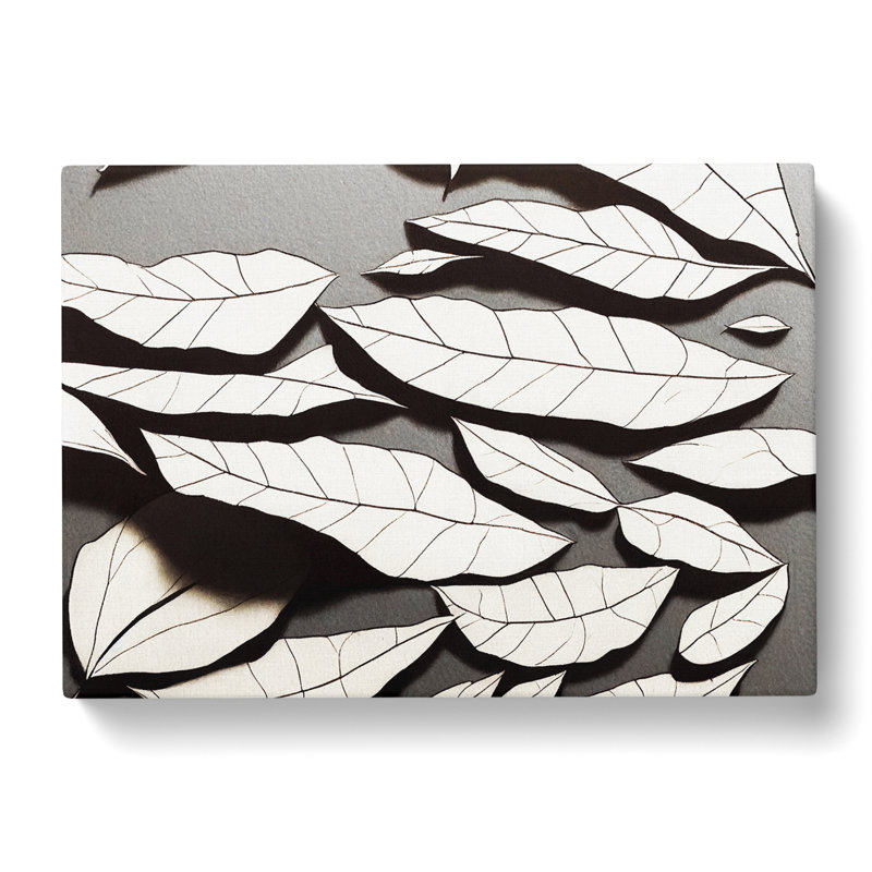 Flawless Leaf - Wrapped Canvas Painting, 35cm H x 50cm W x 3cm D
