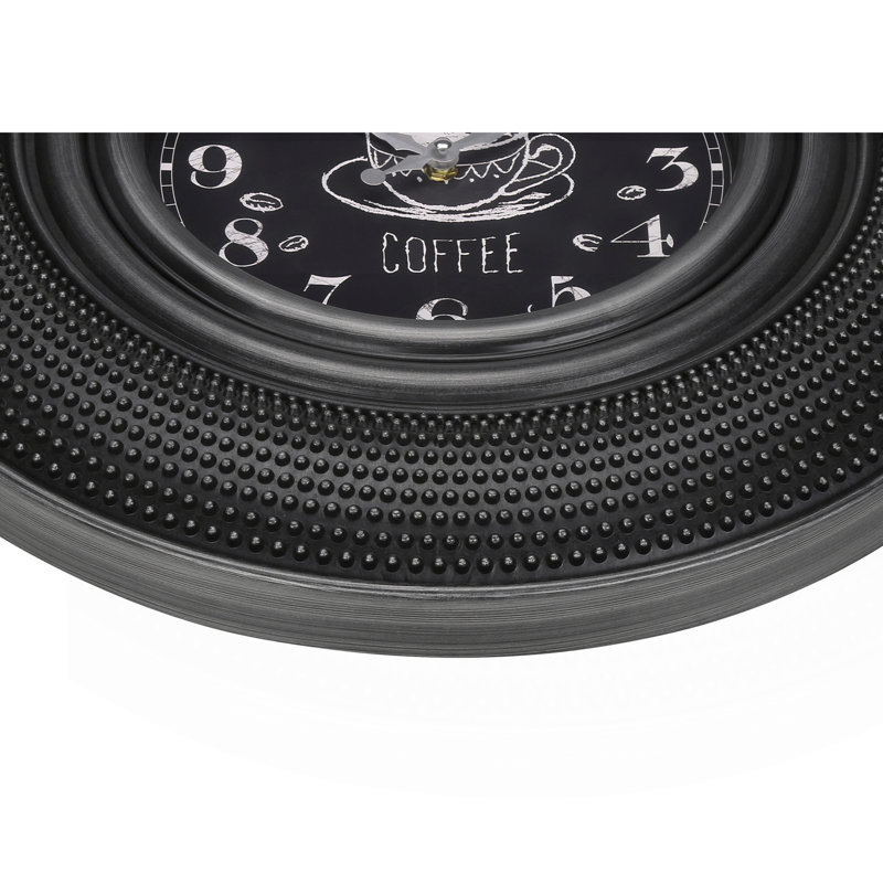 Clocks, 20" Round, Charcoal Grey, Transitional