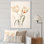 Minimalisme, tulipes blanches symphonie IV sur toile