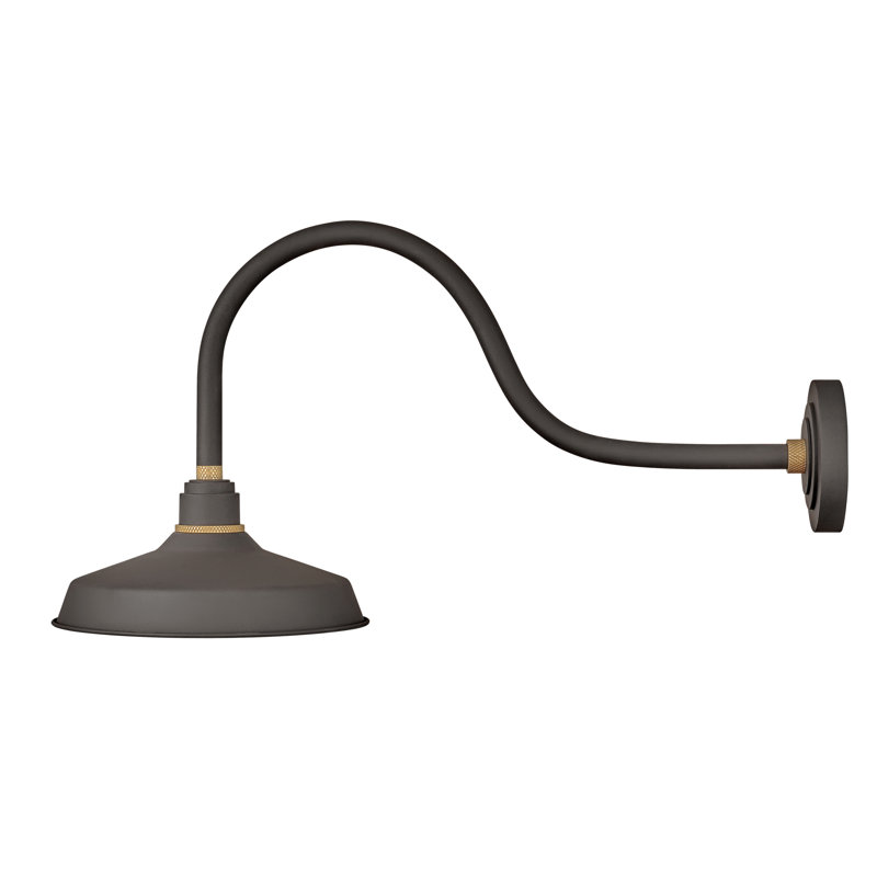 Foundry Wall Mount Outdoor Barn Light, 9.12" H x 9.5" W x 13.25" D, Textured Black
