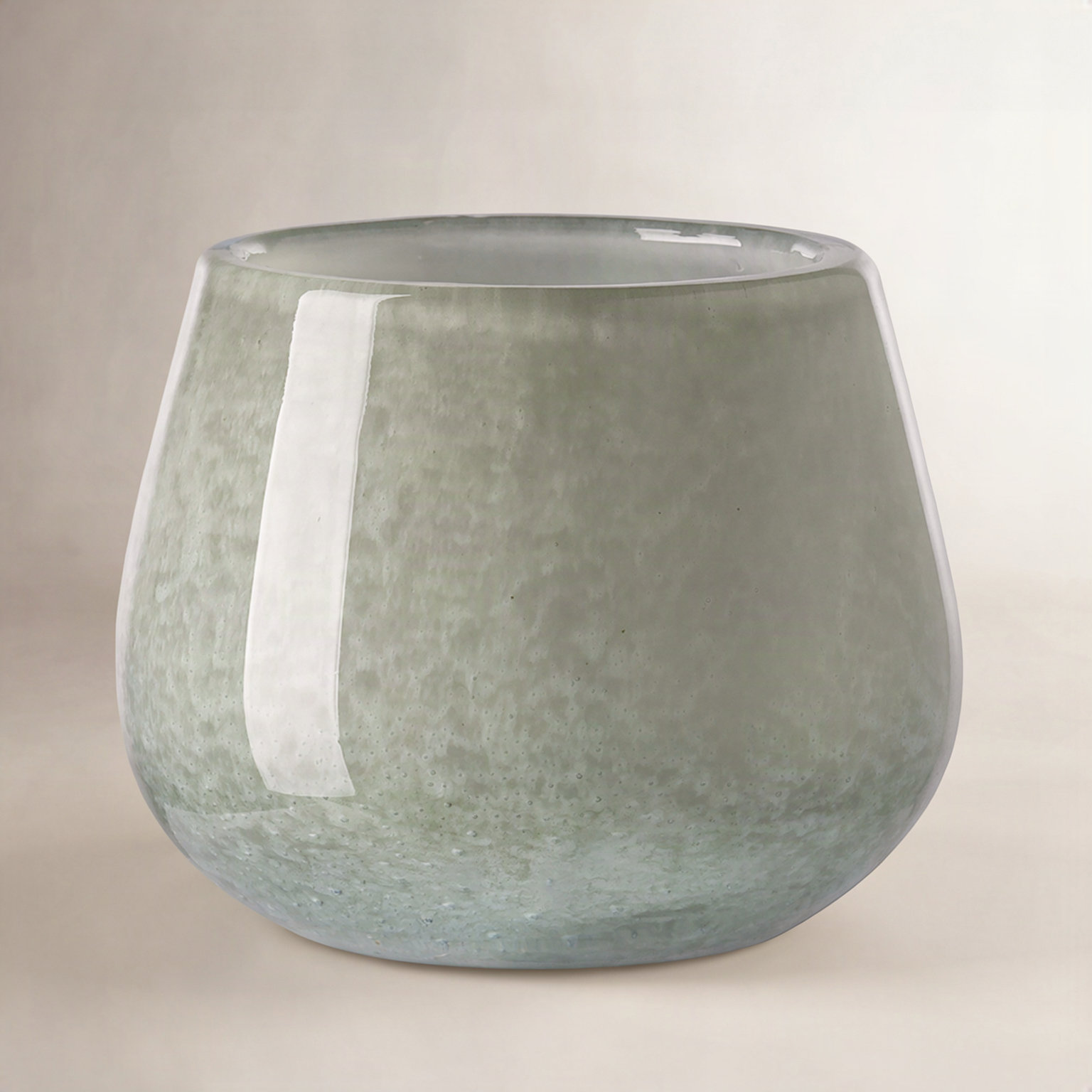 Rivka Large Glass Lantern Sculpture, 4.33" H  x 5.51" W x 5.51" D