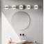 Luminaire de meuble-lavabo moderne à 5 lumières DEL avec abat-jour sable en cristal-129900027-129900023-129900026-129900016