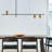 3 - Light Kitchen Island Empire Chandelier