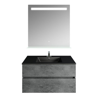 Meuble-lavabo mural simple l 31,18 po x P 19,53 po x P 19,69 po