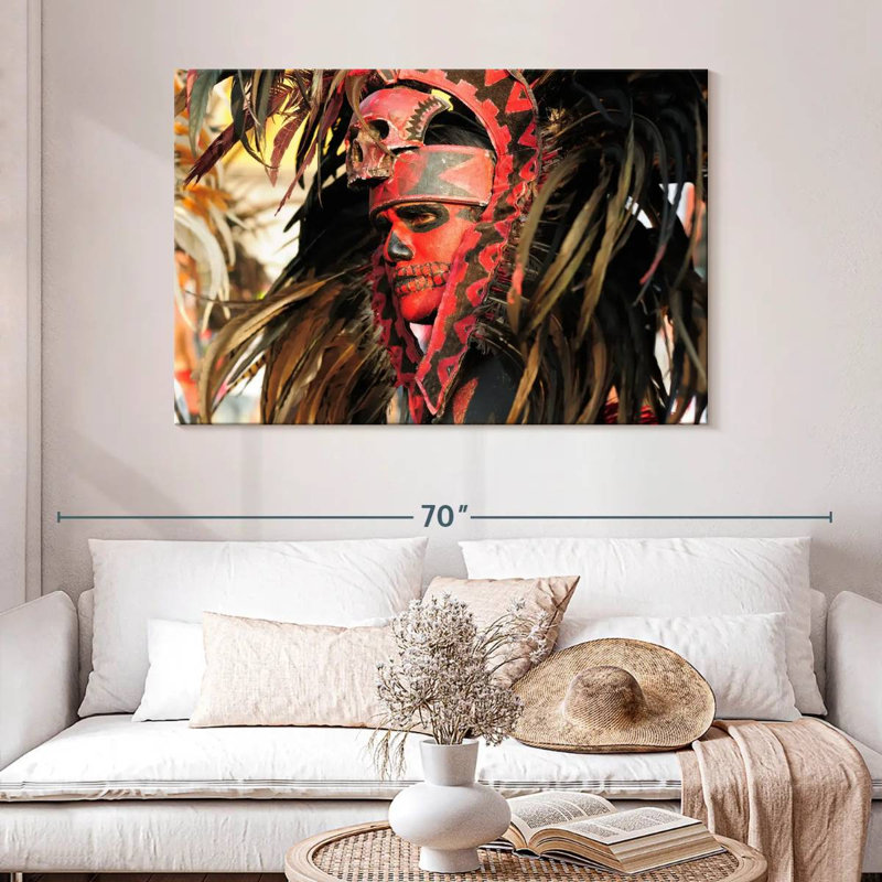 Leisha Aztec Dancer, 32" H x 48" W