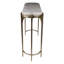 Console de luxe avec cadre en métal pour le bureau de la chambre à coucher - 34 po champagne et blanc