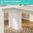L-Shaped Executive Desk With Built-In Outlets, 66 Inch Office Desk With Drawers, White-974881579