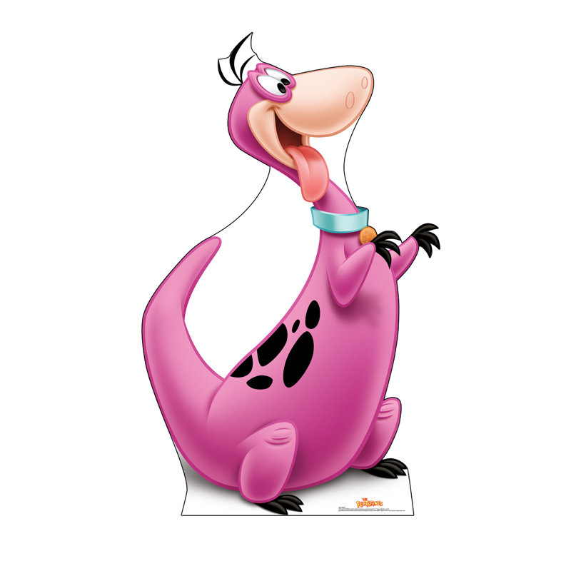67'' Pink Dino Flintstones Cardboard Standup