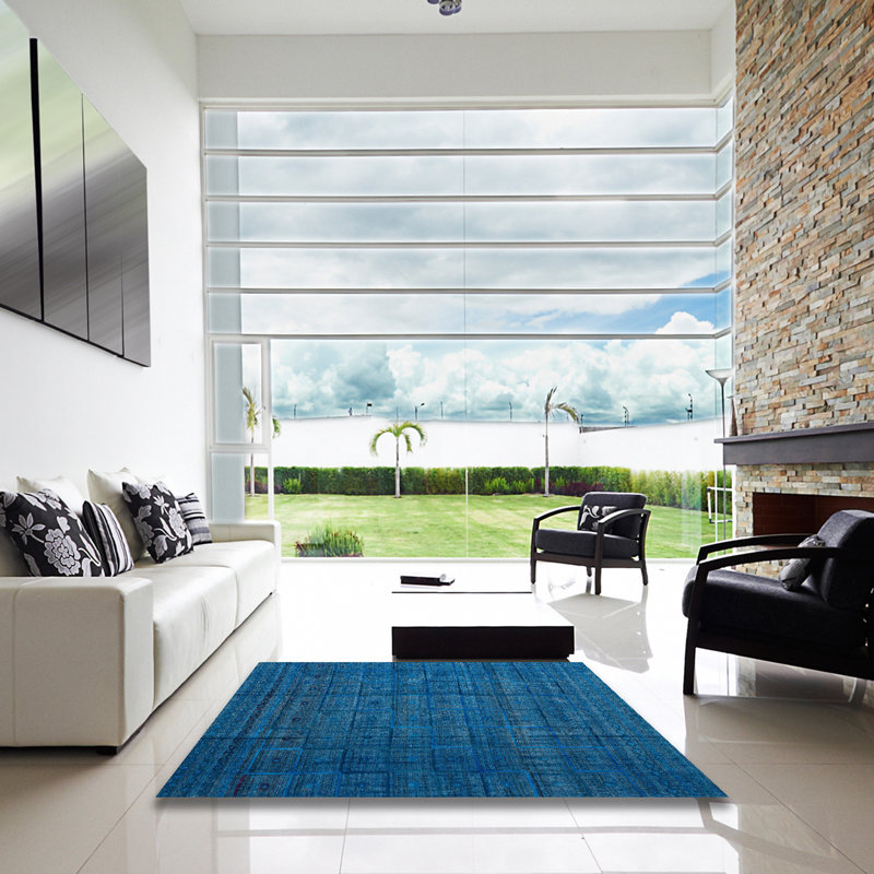 Abstract Indoor Rug, Square 5'