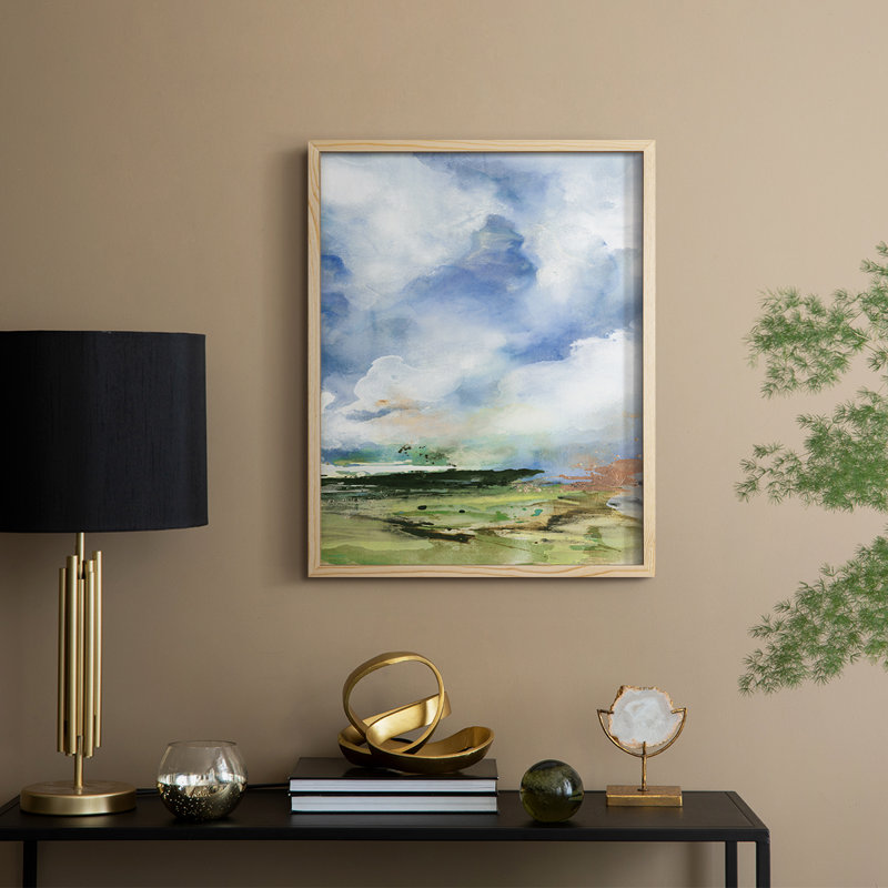 Impression encadrée Spring Air II - bois massif, Natural, 11" H x 9" W