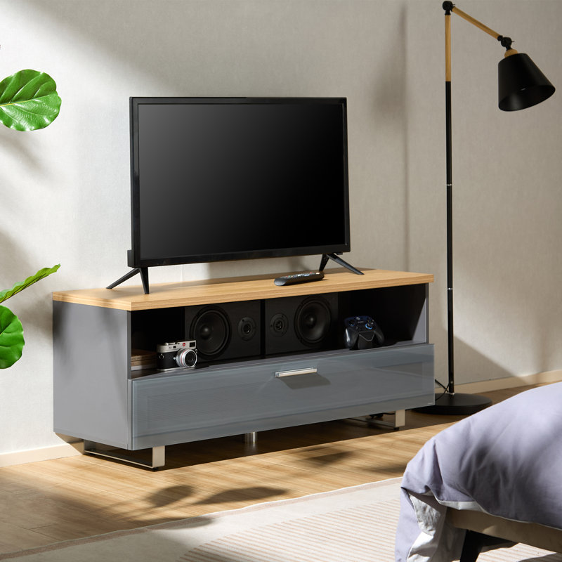 Carnlea Unfinished TV Stand for TVs up to 55", Grey