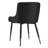 Set Of 2 Modern Faux Leather And Metal Side Chair-1885159307