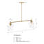 Luminaire suspendu à 2 lumières Frostia-273393280