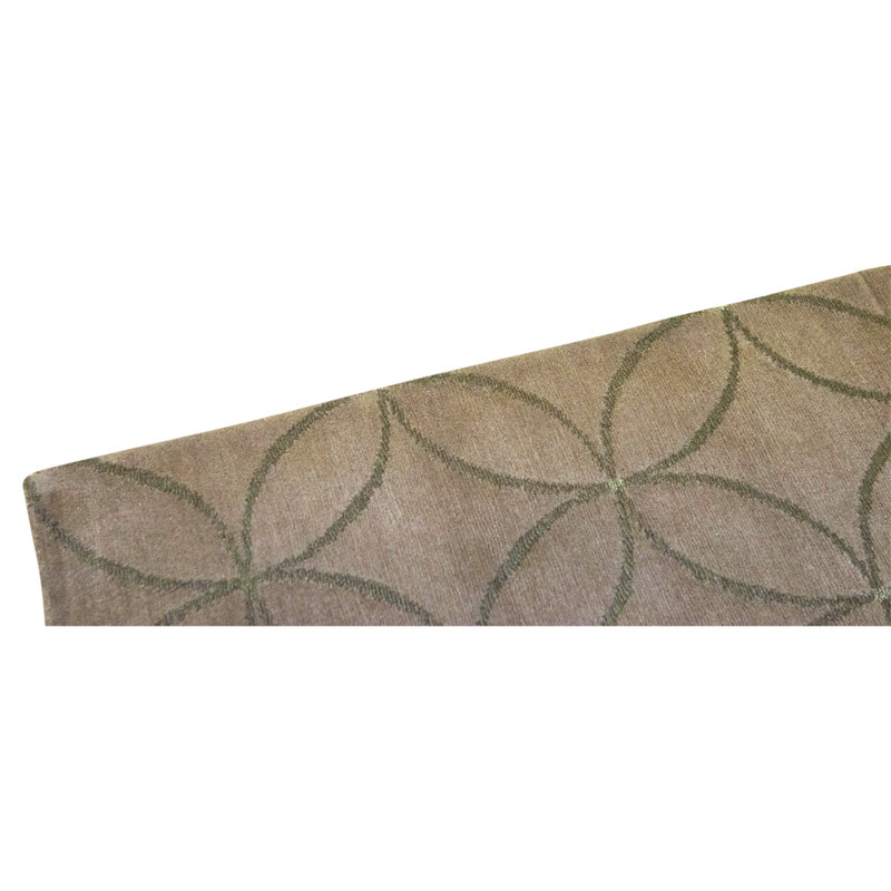High-Quality Hand-Knotted Fawn Area Rug
