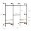 265cm W Wall Mounted Clothes Rack