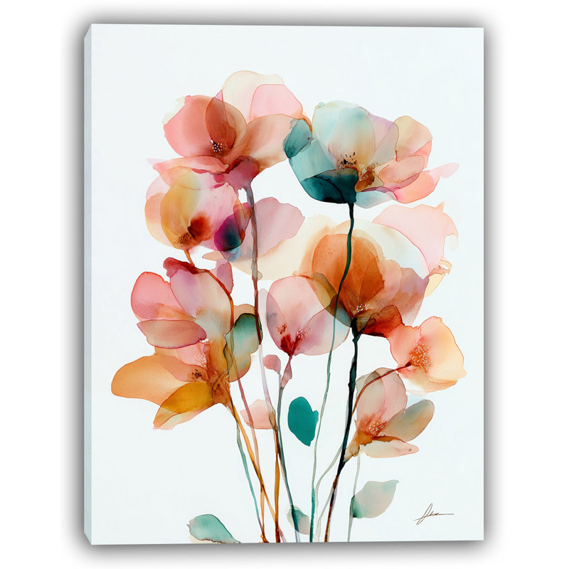 Art sur toile, "Petal Poem"