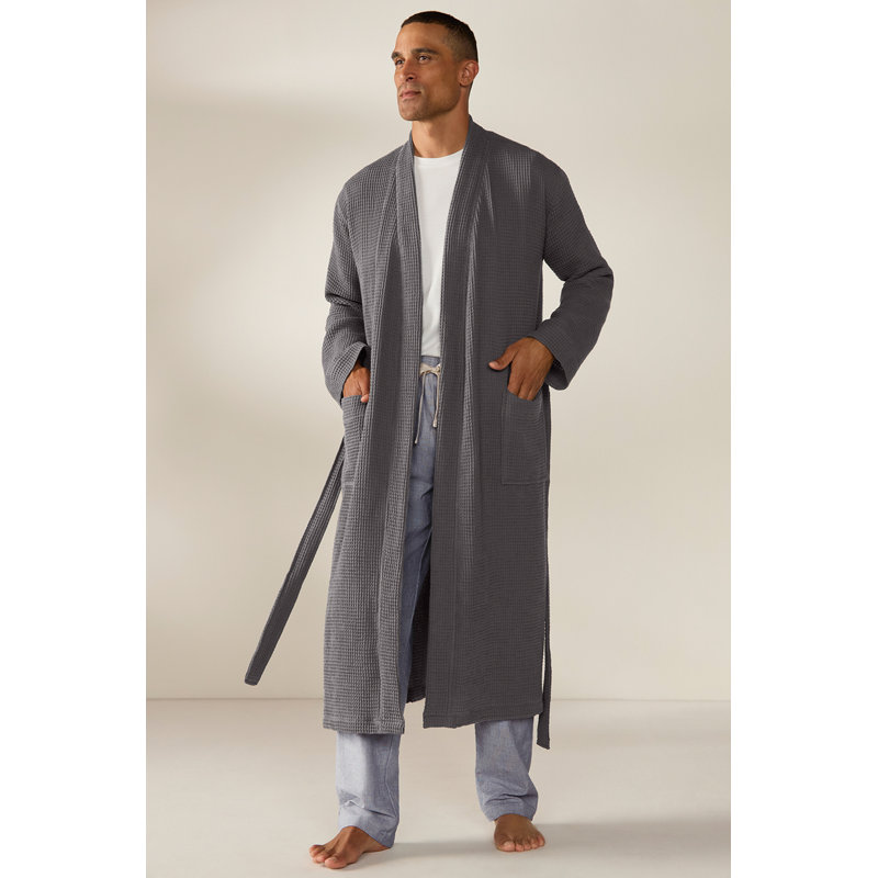 Pebbled Terry Robe, Large/XLarge, Shadow