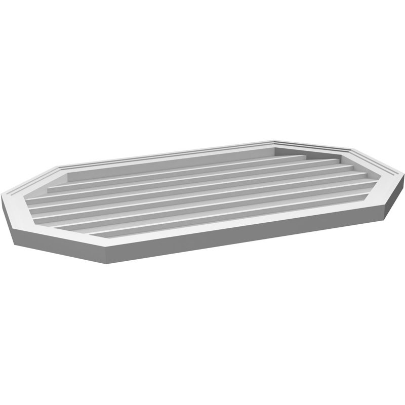 Évent horizontal gondole allongé en surface octogonal Signature, H 22 po x l 38 po x P 1,5 po