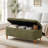 39.4"W Polyester Upholstered Storage Bench-1730590805