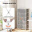Commode pour femme à 5 tiroirs de 23,2 po Pinnix, gris clair-902013466