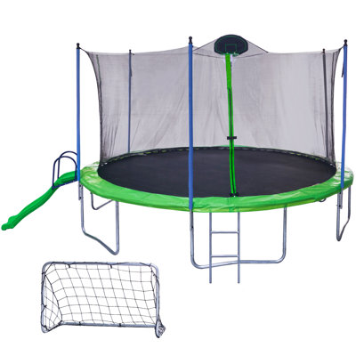 16Ft Trampoline With Slide
