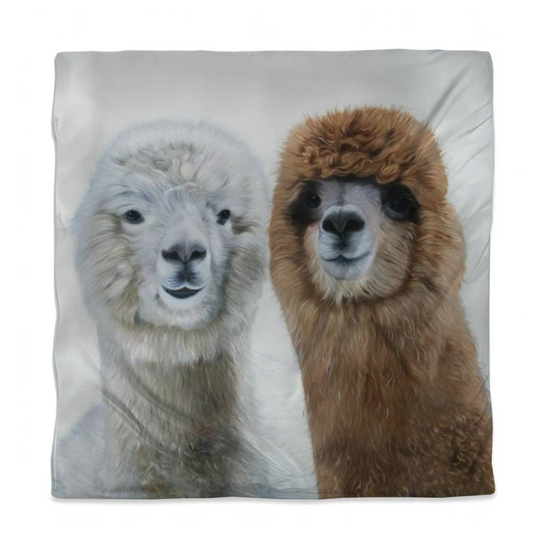 Housse de couette Rustic Two Llamas - Animal de ferme