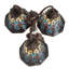 Lampe de table arquée 23 po bronze acajou