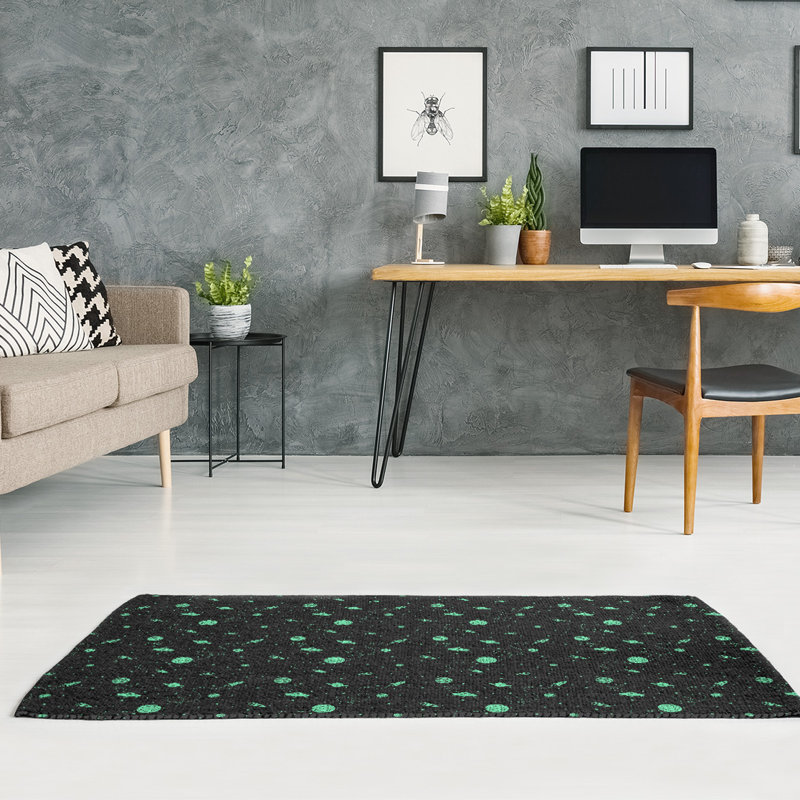 Chenille Toile Indoor Rug, Rectangle 4' x 6'